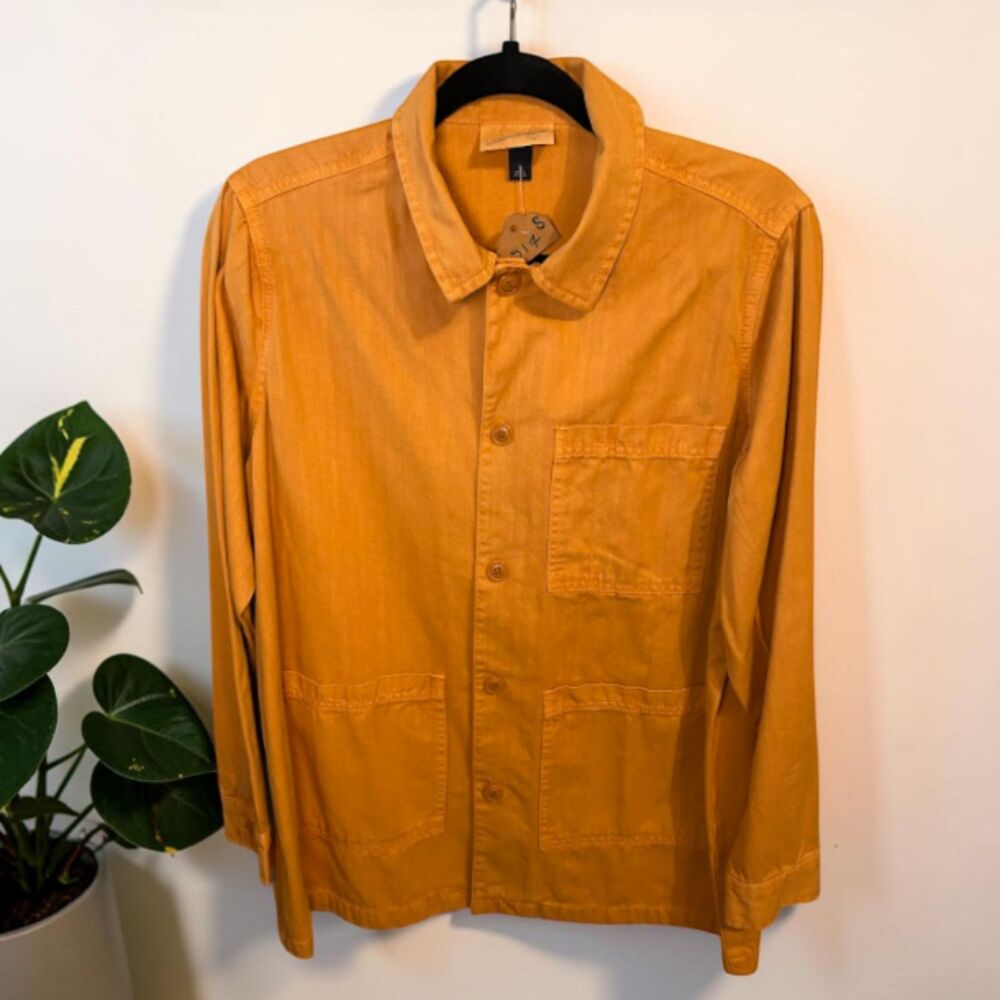 Universal Thread Women’s Mustard Cotton Utility Jacket Size Small